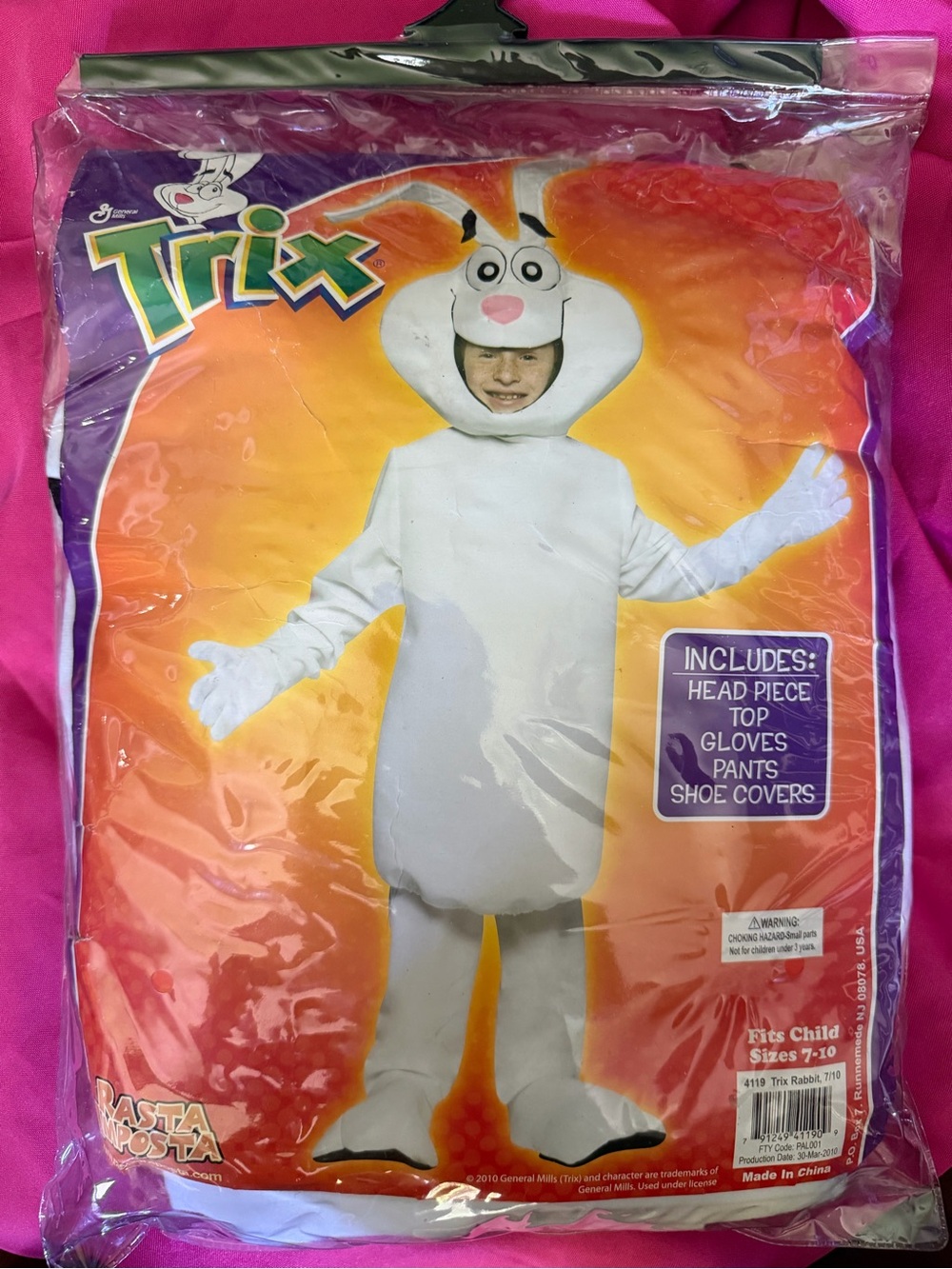 2010 Trix Bunny Kids Halloween Costume - White